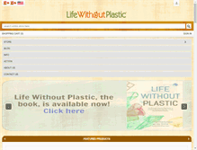 Tablet Screenshot of lifewithoutplastic.com